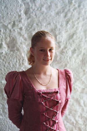 Young lass at Bunratty castle.