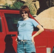 Vanessa on a shooting trip.